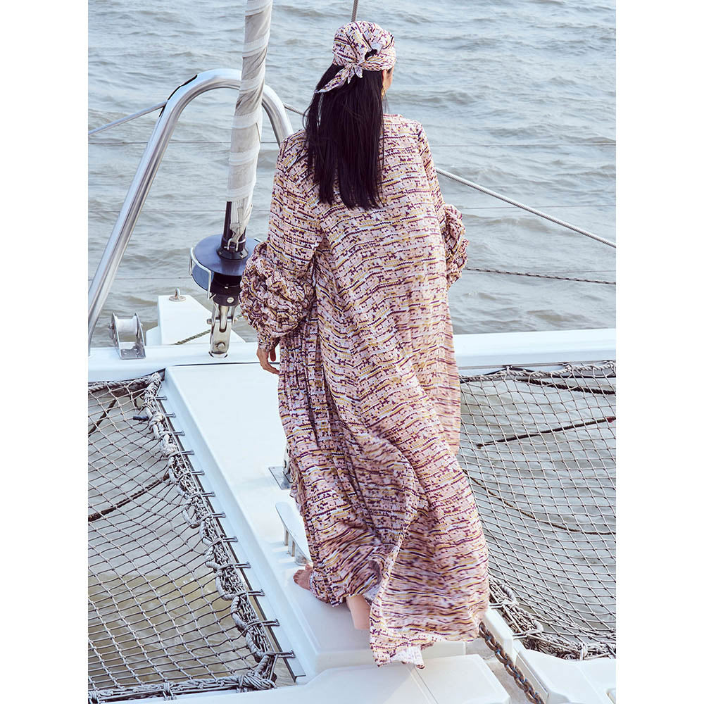 Nirmooha Multi-Color Sequin Printed Hand Embellished Skirt (Set of 3)