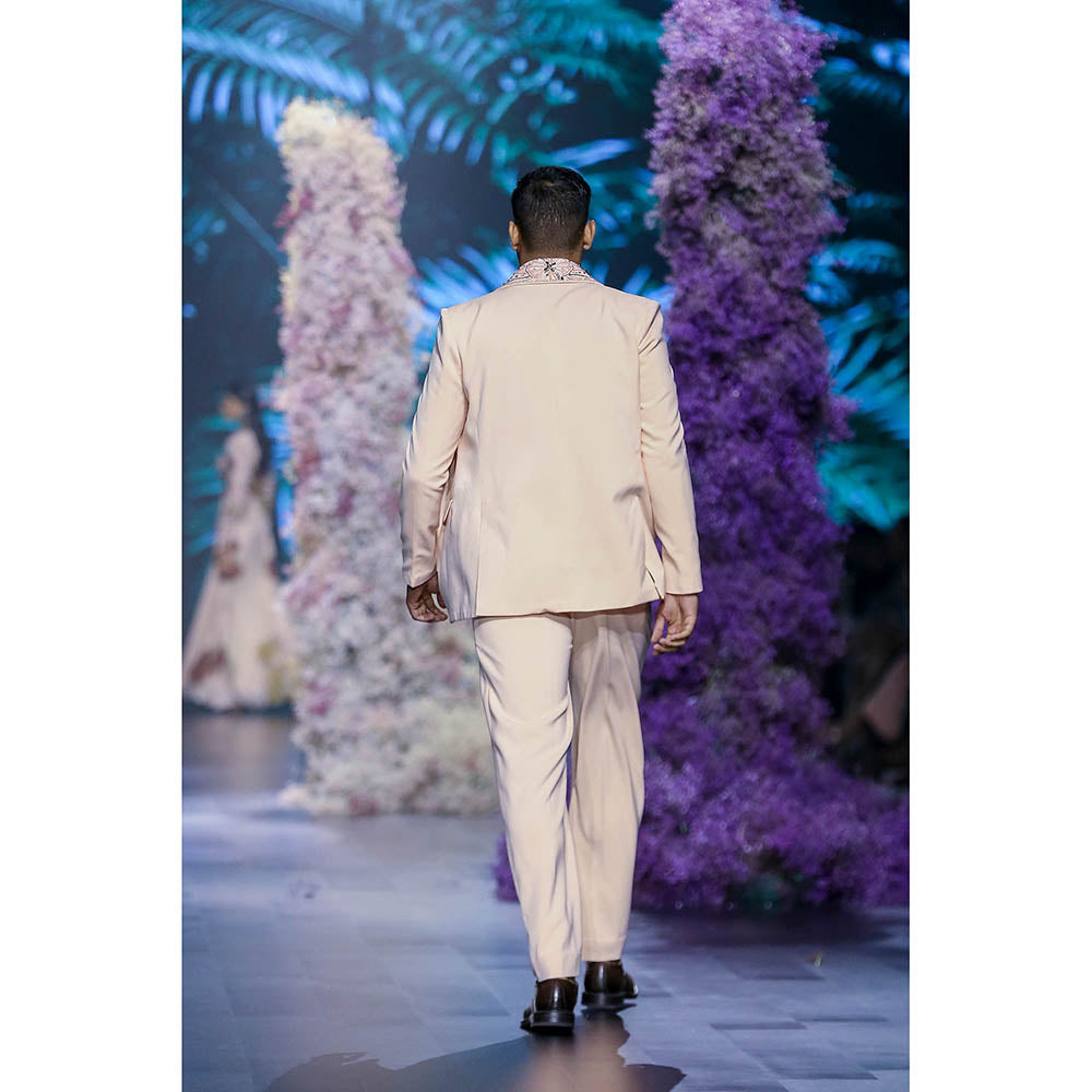 Nirmooha Pink Embroidered Blazer