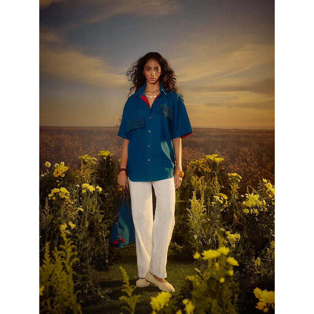 Nirmooha Blue Classic Charisma Shirt