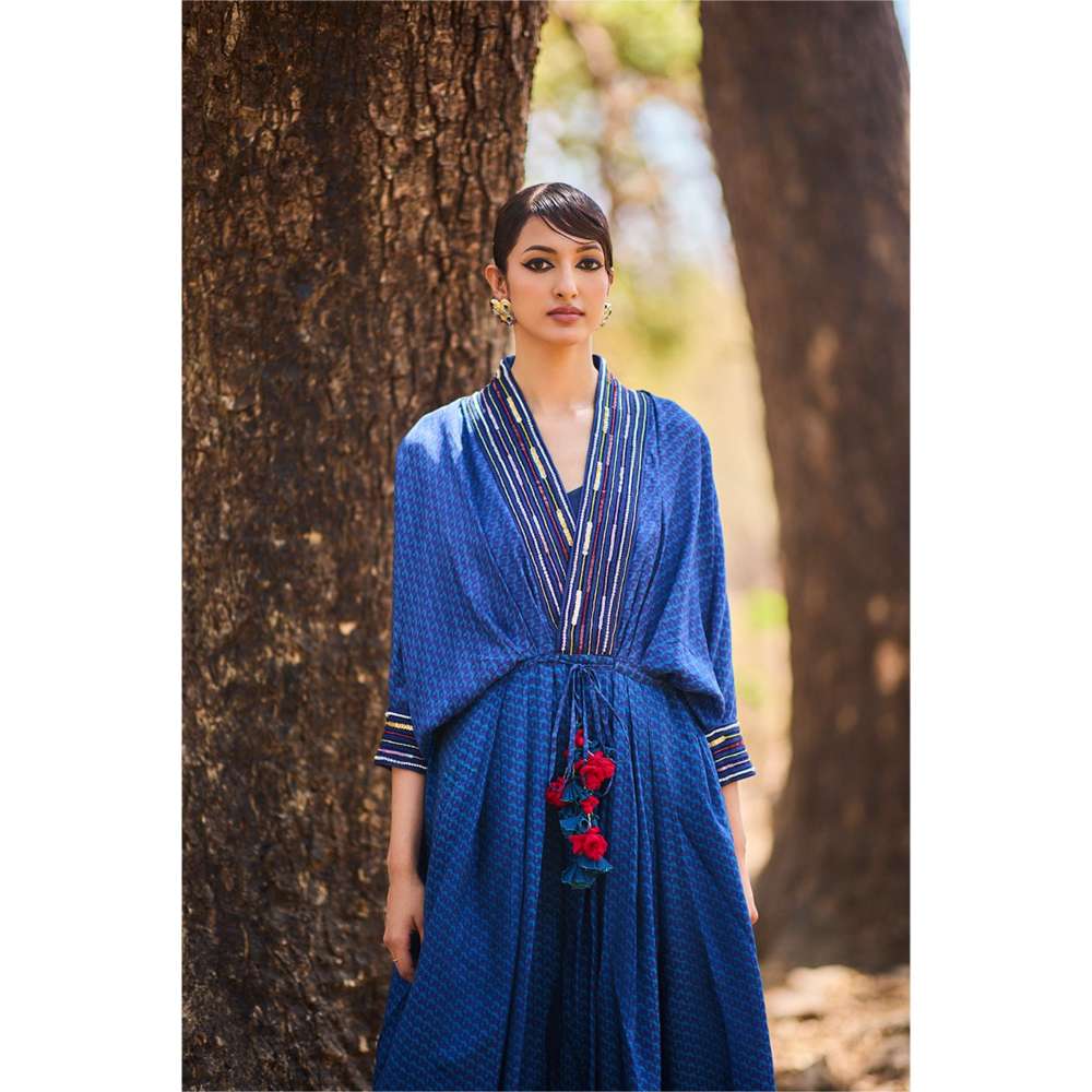 Nirmooha Botanic Mirage Floral Print Kaftan