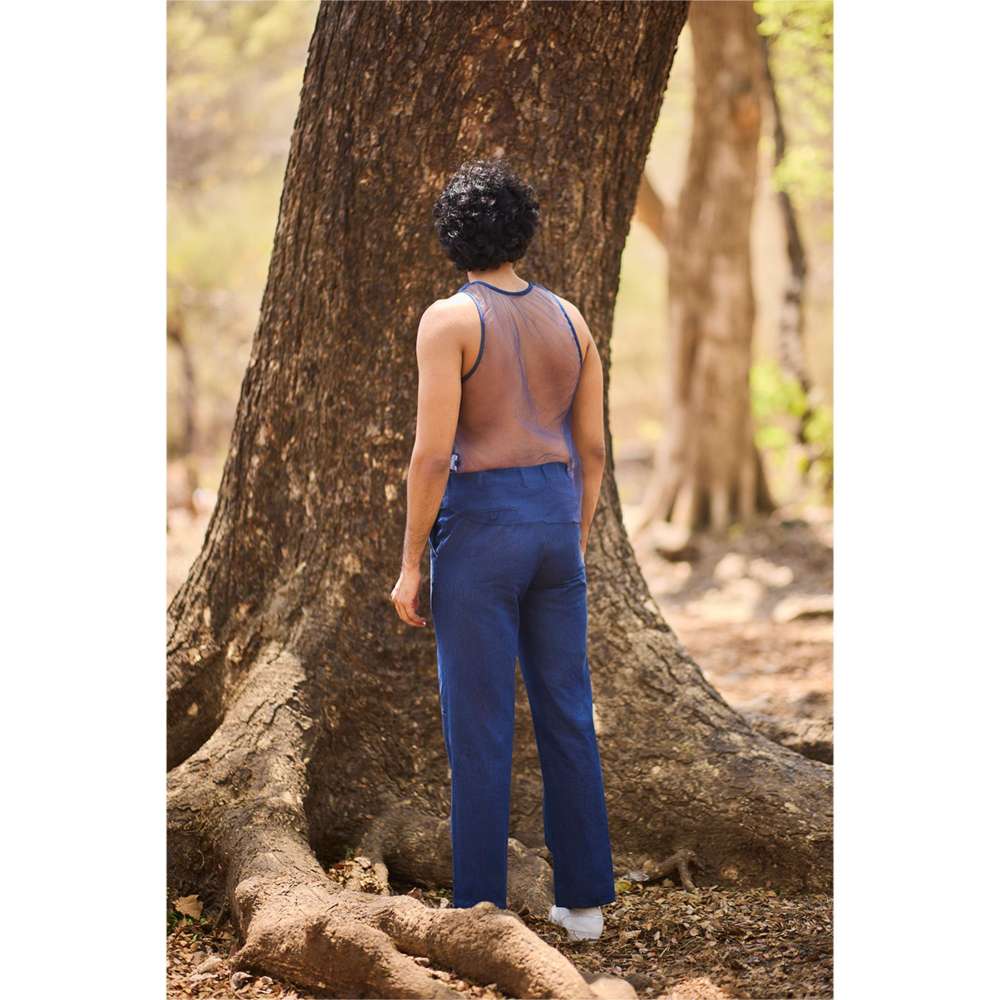 Nirmooha Blue Flow Tank Top