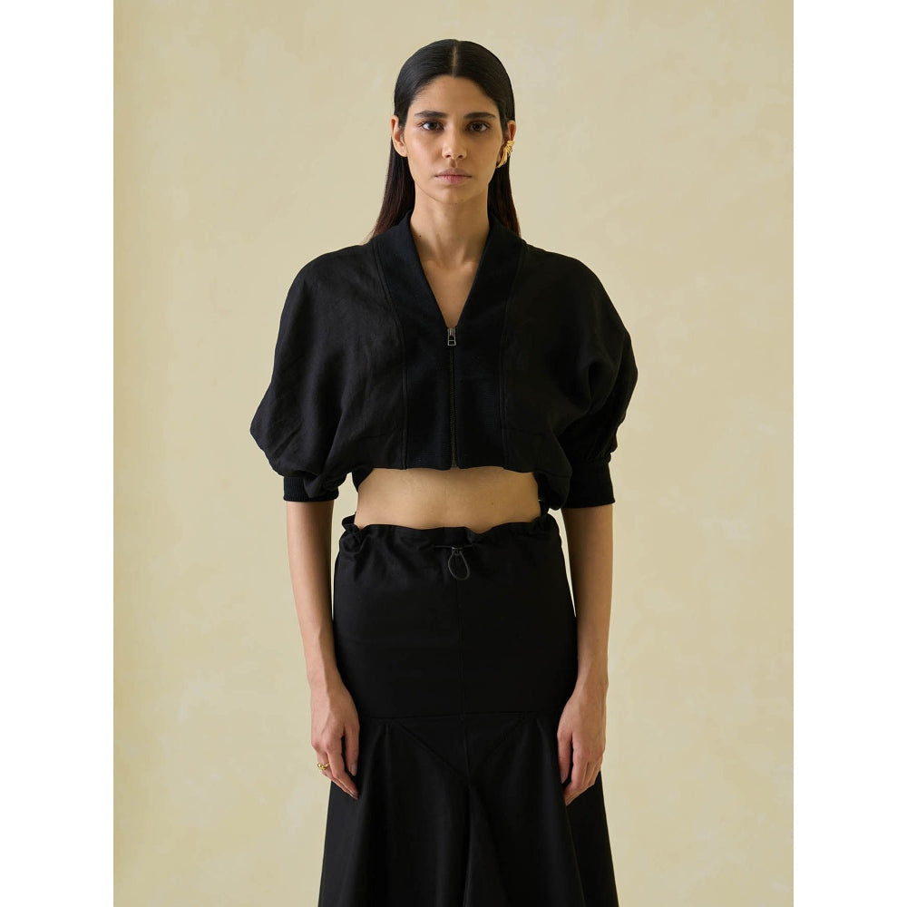 No Grey Area Cropped Directional Bomberand Technical Co-ord (Set of 2)