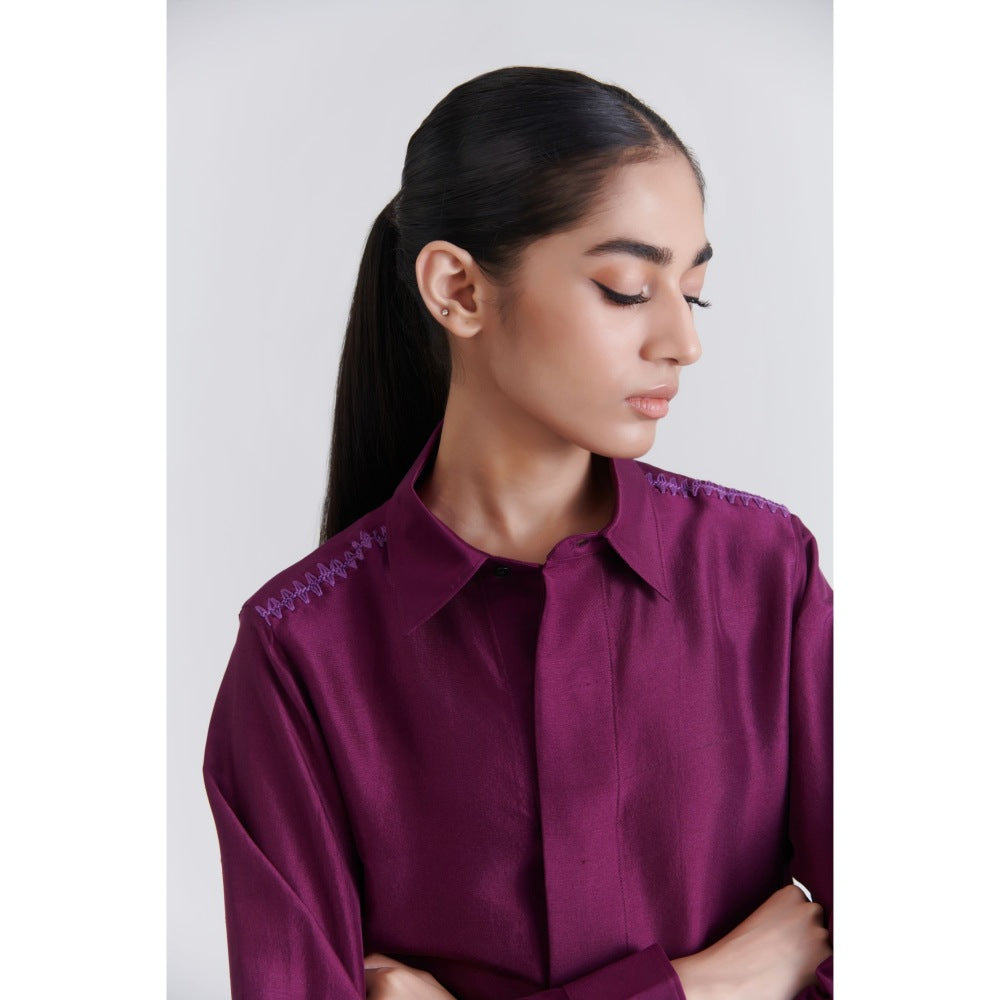 No Grey Area Purple Ladder Shirt