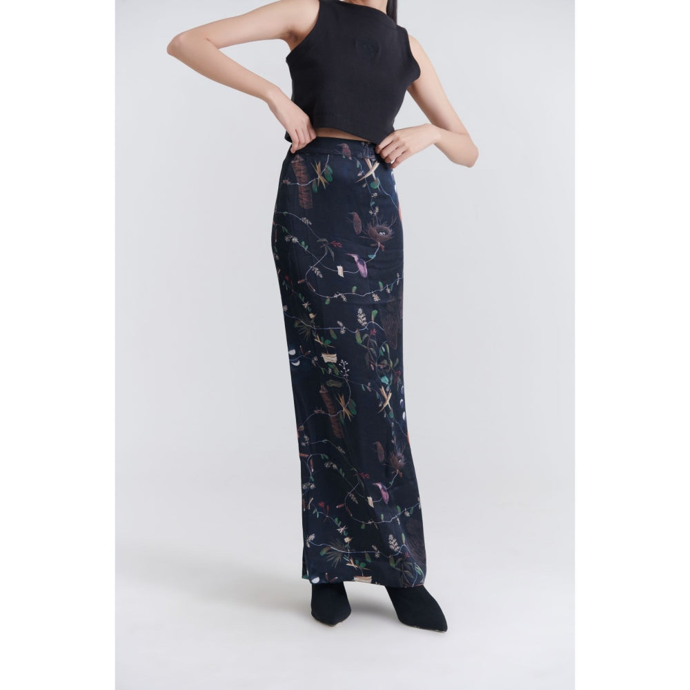 No Grey Area Black Maalai Tube Maxi Skirt