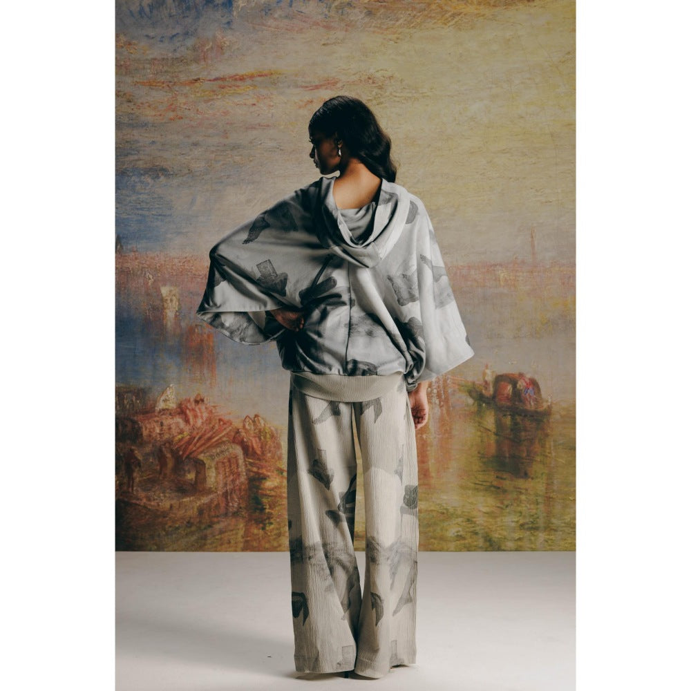 No Grey Area Surrealist Anorak Hoodie