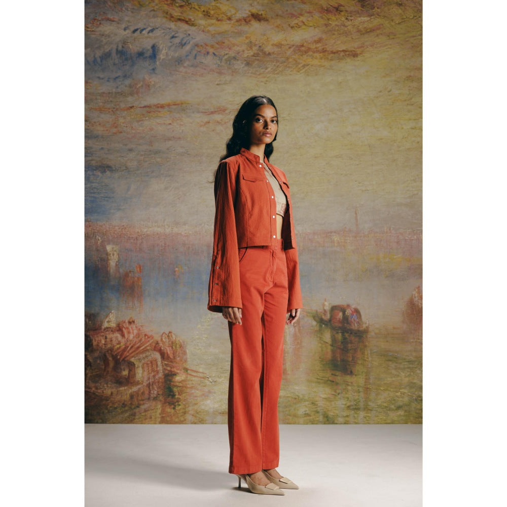 No Grey Area Nehru Crepe Shacket