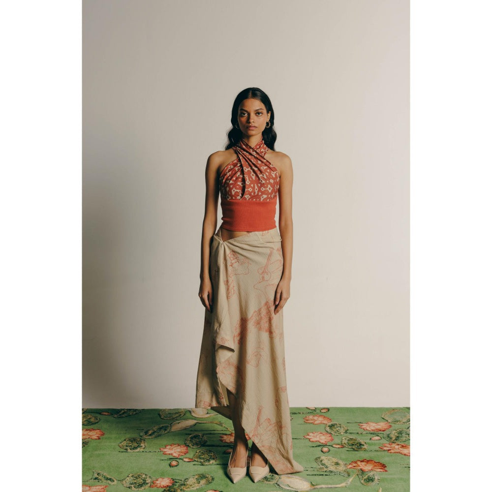 No Grey Area Kolam Cross Layer Top