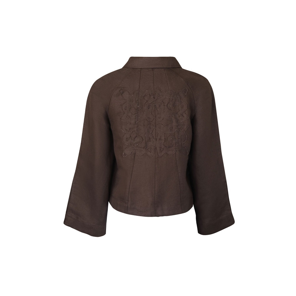 No Grey Area Kolam Twill Shacket