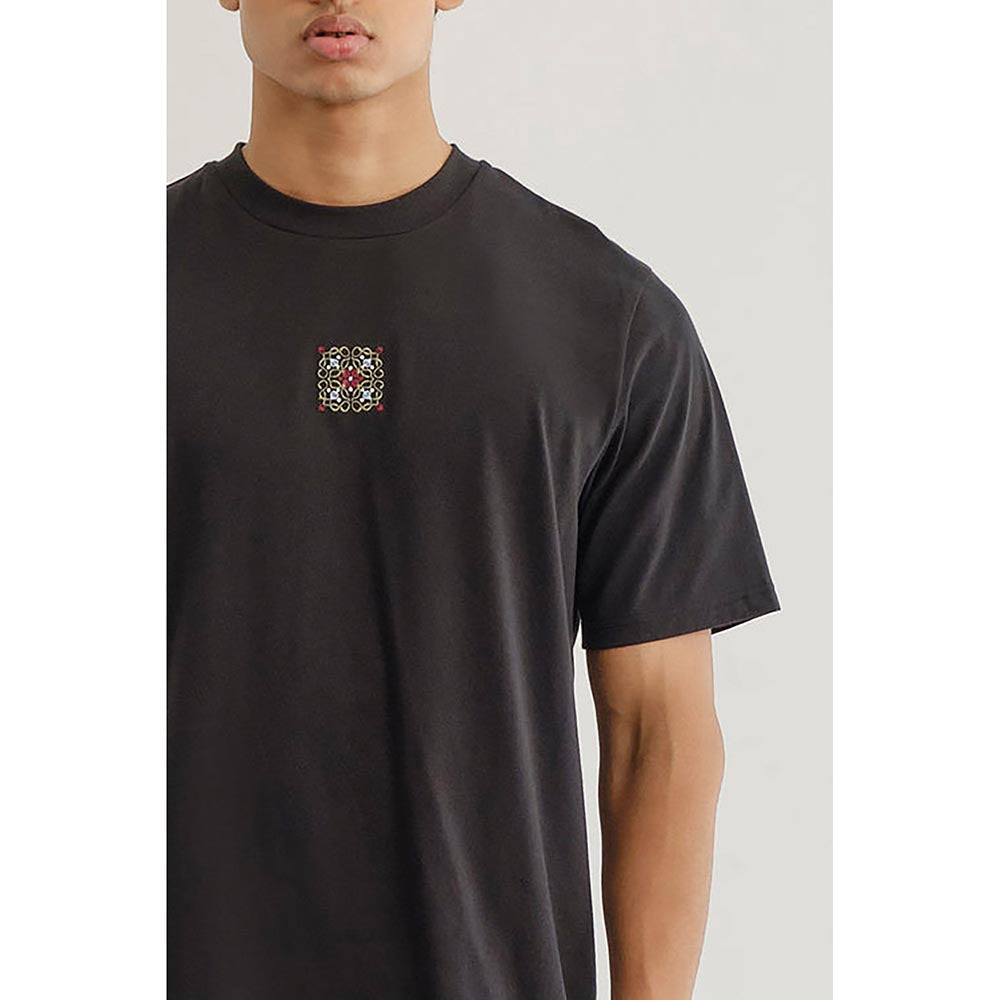 No Grey Area Vintage Jali T-Shirt In Black