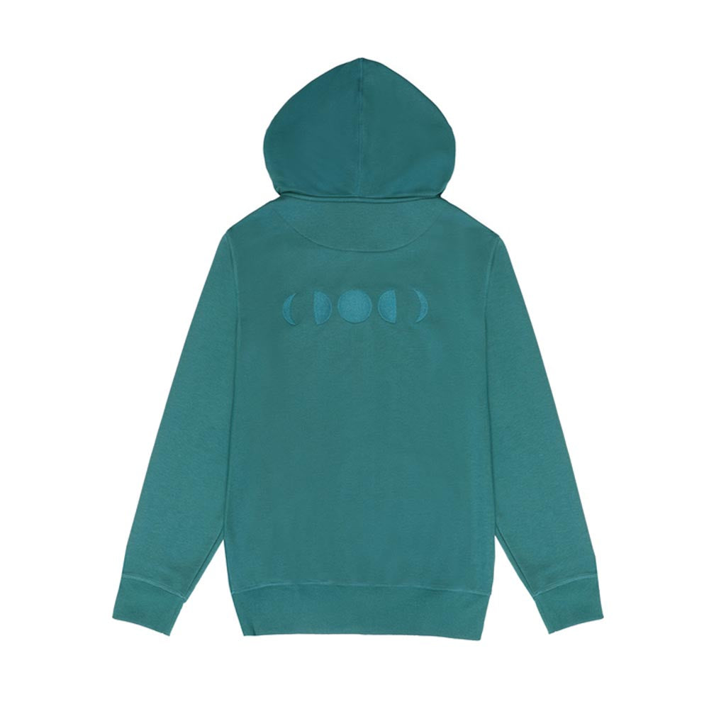 No Grey Area Green Phases Of The Moon Hoodie