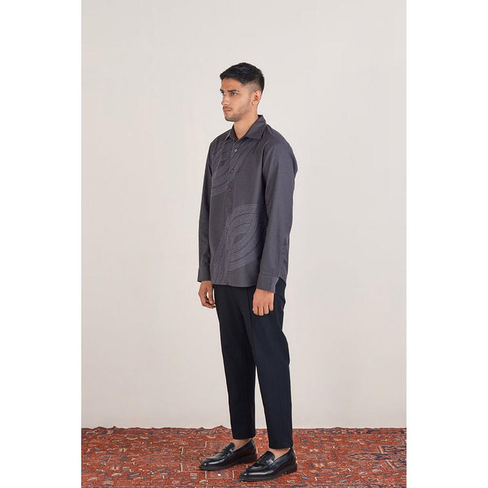 No Grey Area Grey Deco Wave Shirt