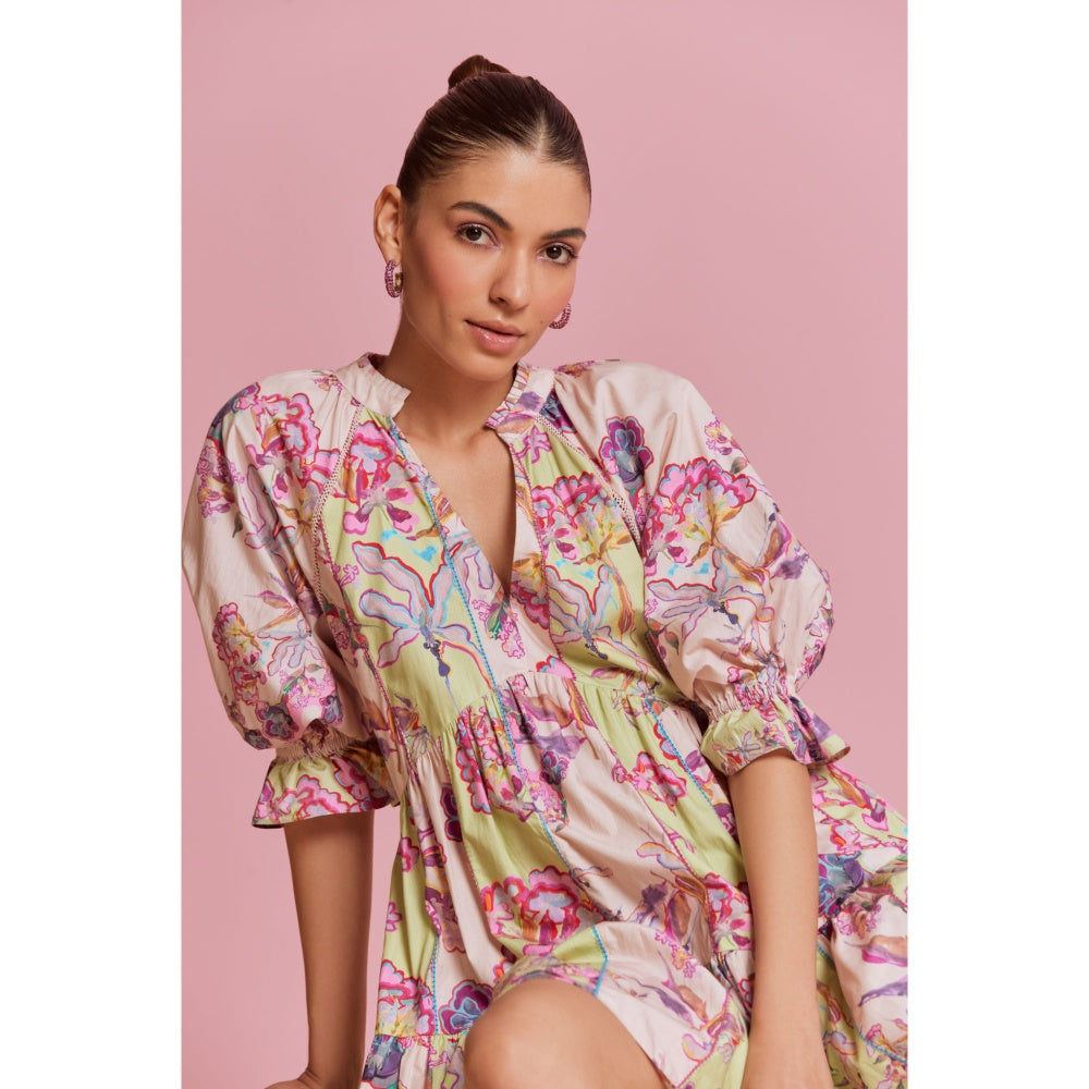 NOIB Multi-Color Sofia Mini Dress - Glory