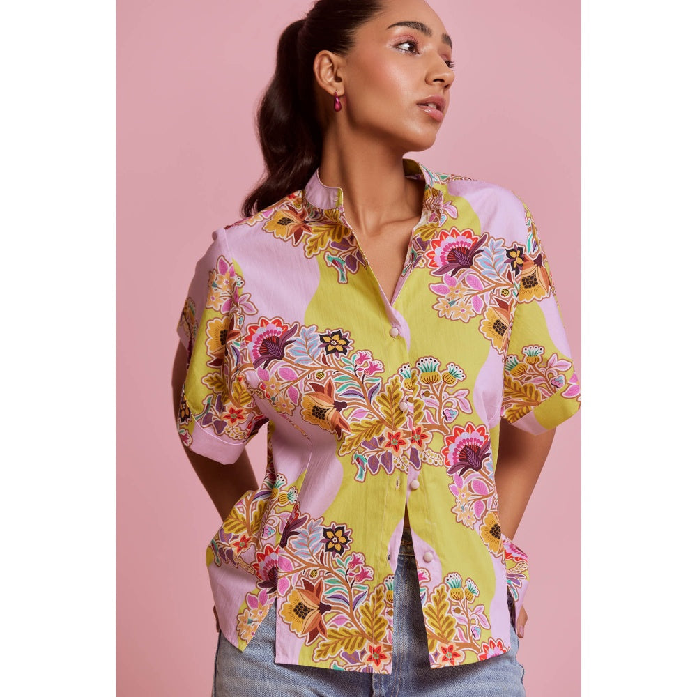NOIB Margot Shirt Floral Vine