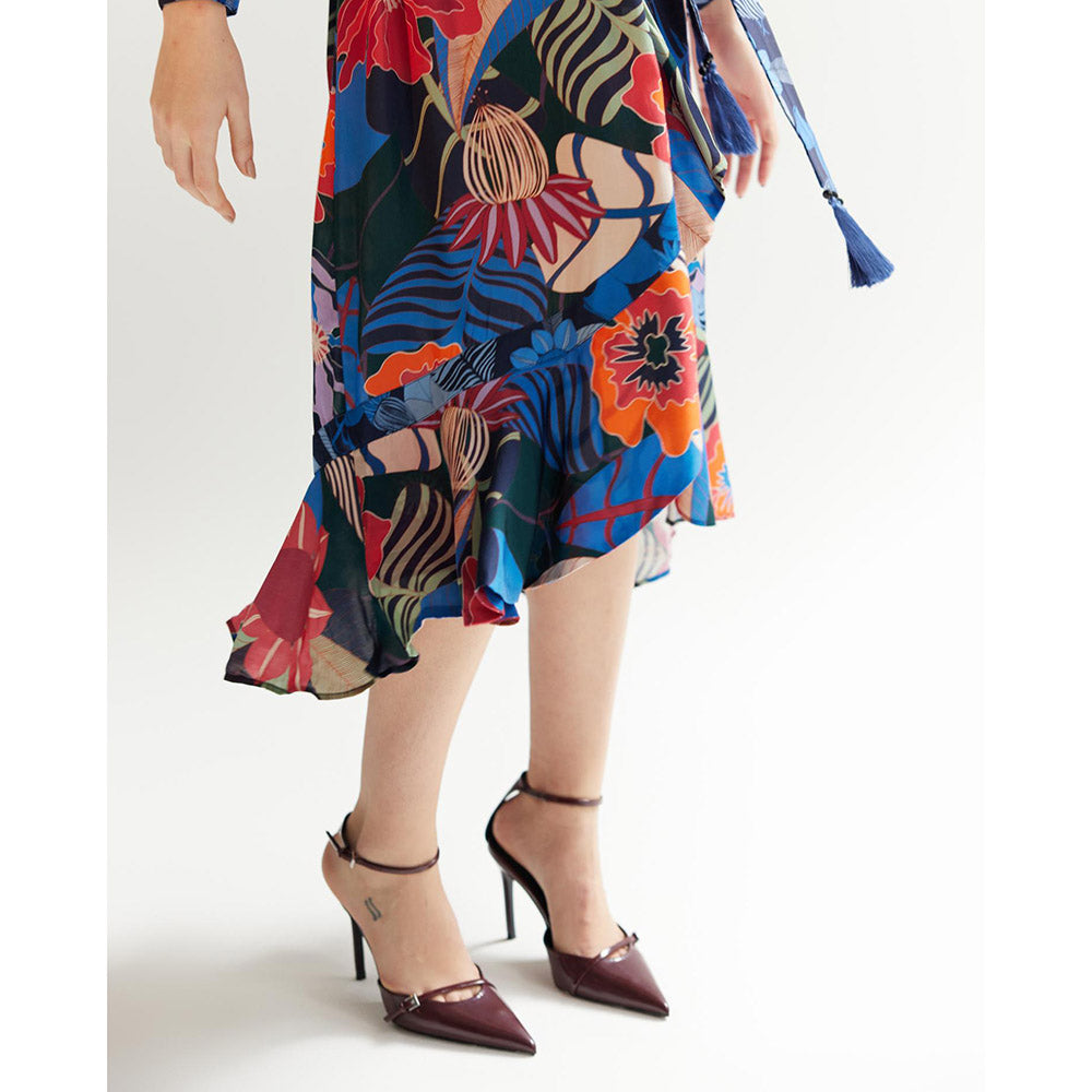 NOIB Luna Amazonica Printed Midi Dress (Set of 2)