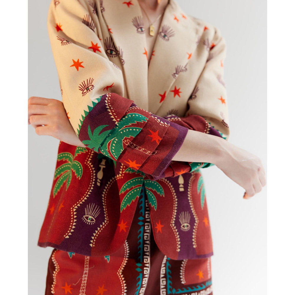 NOIB Dua Arabian Nights Printed Blazer
