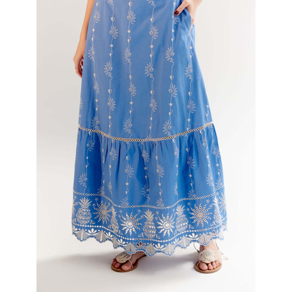 NOIB Aida Maxi Dress - Blue