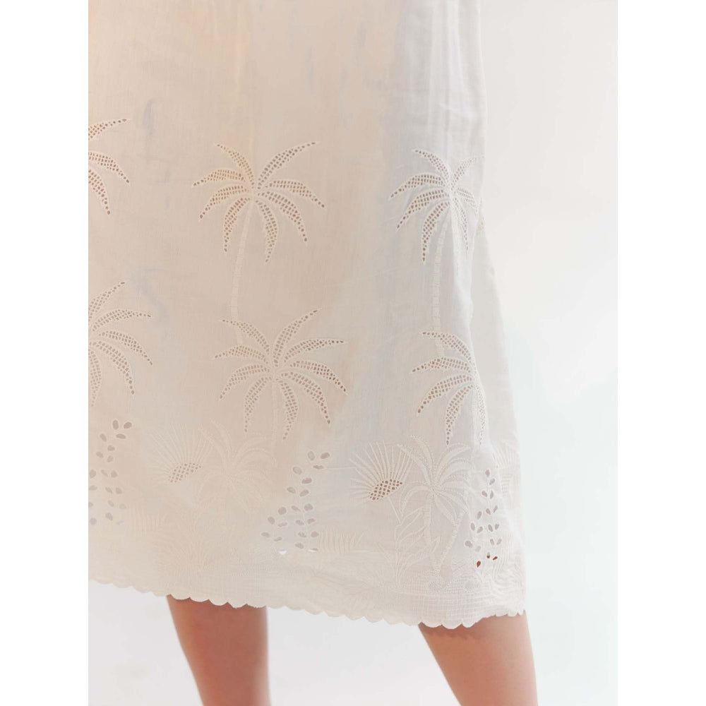 NOIB Valentina Midi Dress - White