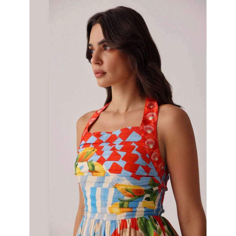 NOIB Hazel Midi Dress - Summer Zest