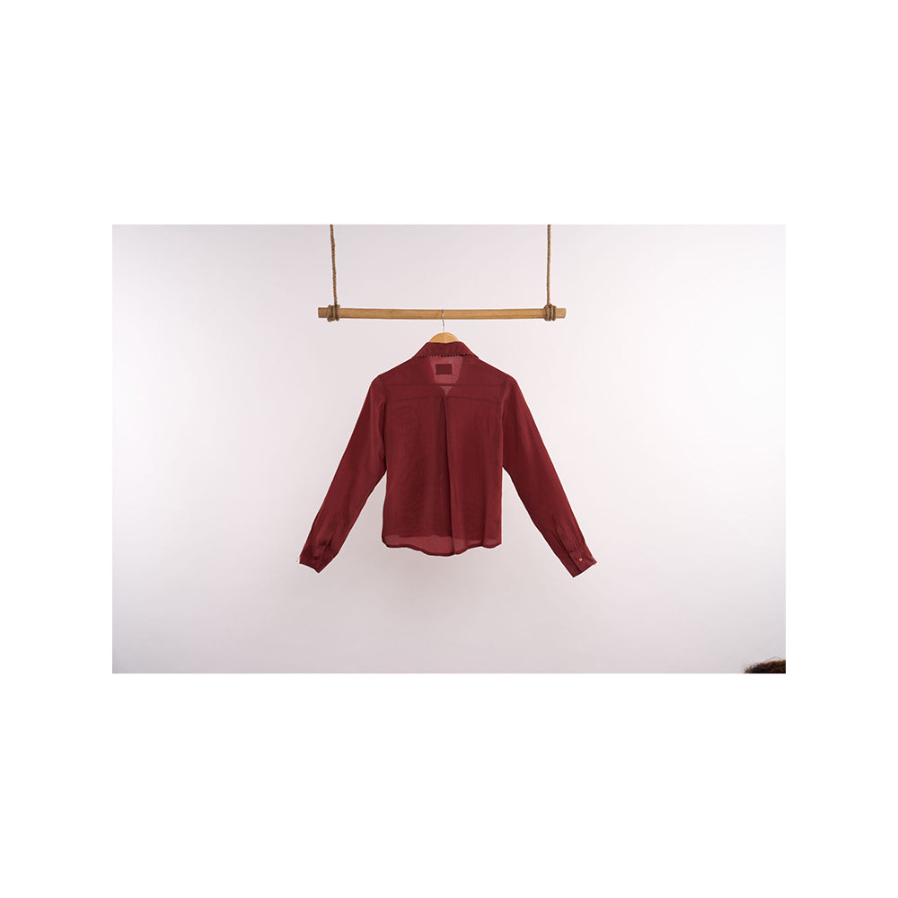 nona Lehr Regular Shirt-Rust
