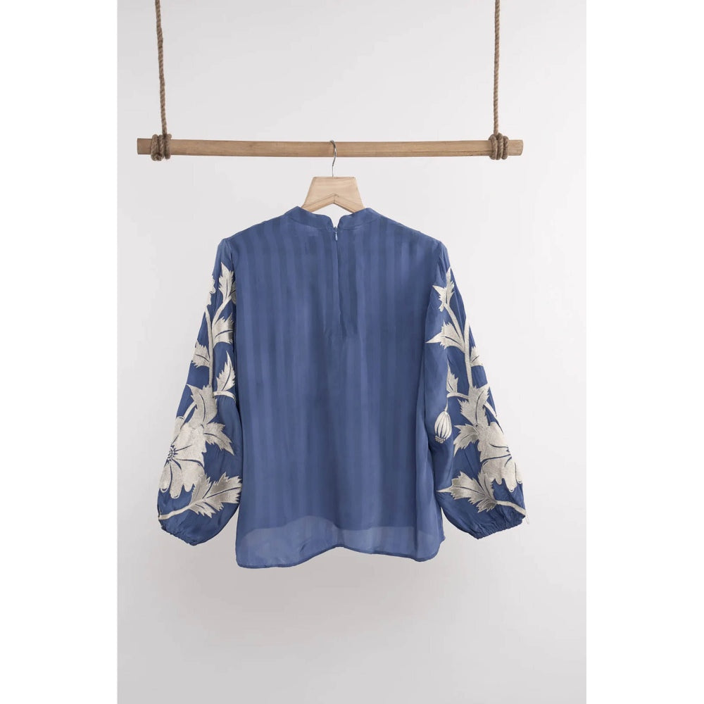 nona Blue Lehr Regular Top