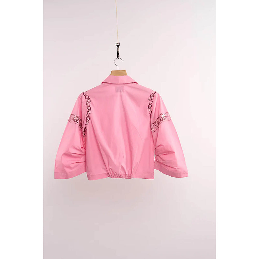 nona Pink Lehr Overlapped Top
