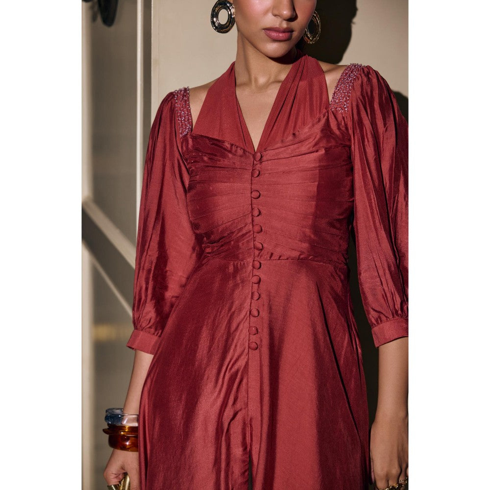 nona Womens Red Dress