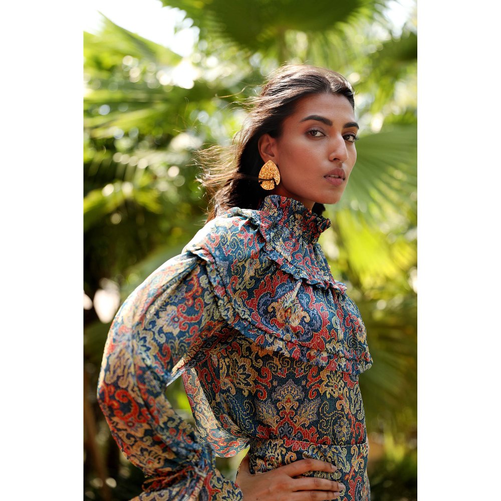 NORN Blue Atlas Gypsy Top & High Rise Pants