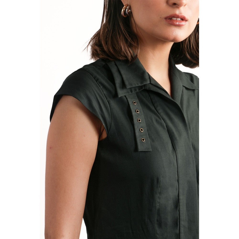 Notebook Kate Green Solid Maxi Dress