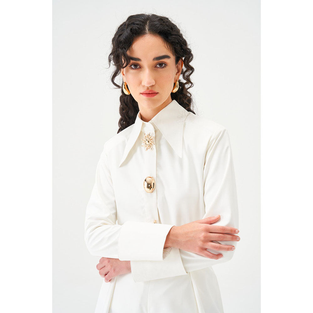 Notebook Women Ivory Anastasia Top with Pant Co-Ord's