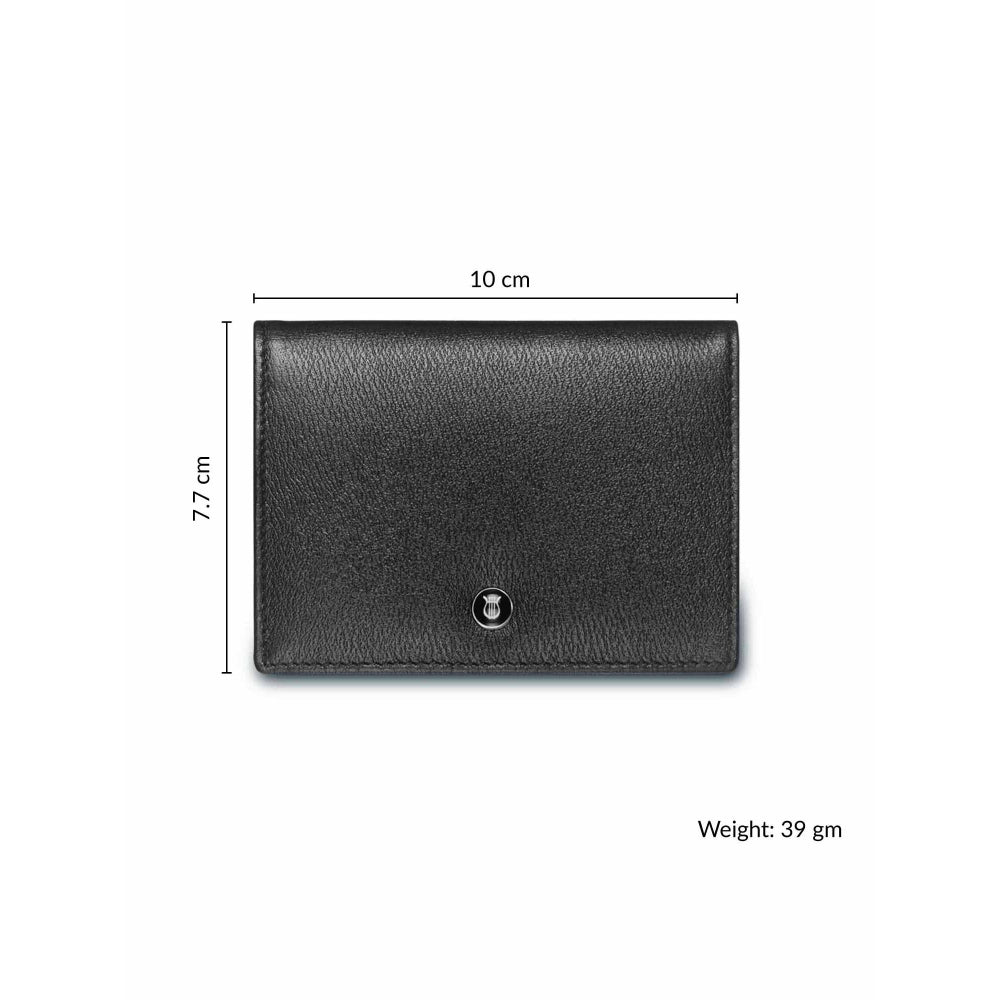 Lapis Bard Black Belgravia Credit Card Holder With ID Slot