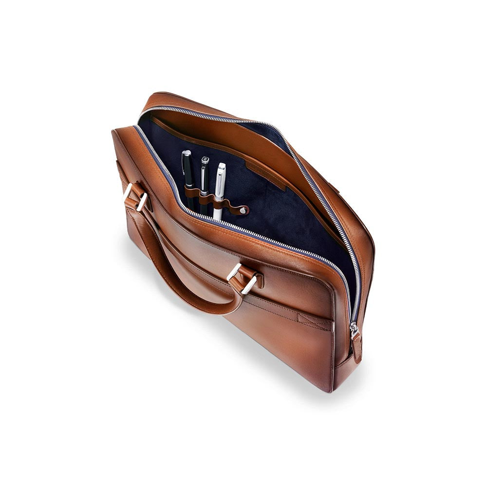 Lapis Bard Ducorium Spencer 14-inch Slim Laptop Business Bag Cognac