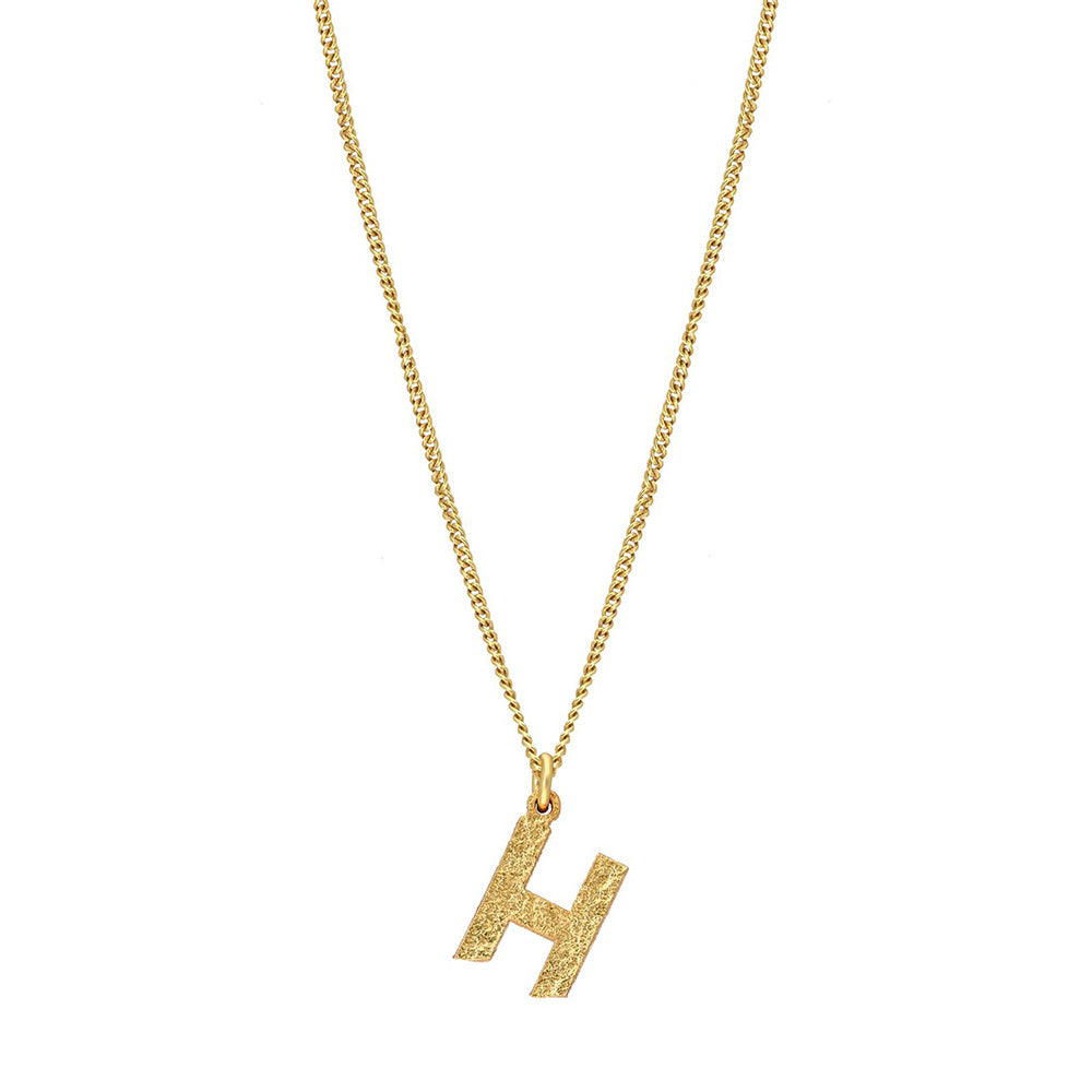 MNSH Minimalistic Initial H Necklace
