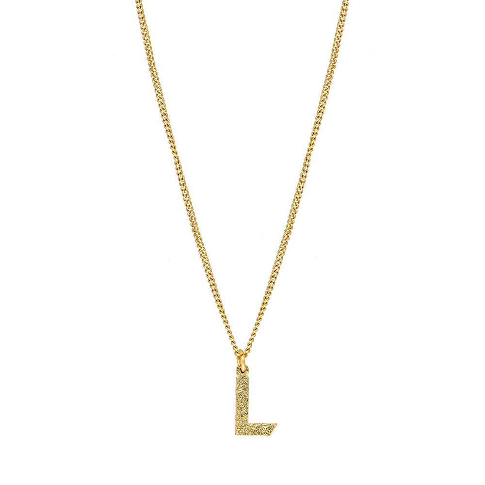 MNSH Minimalistic Initial L Necklace