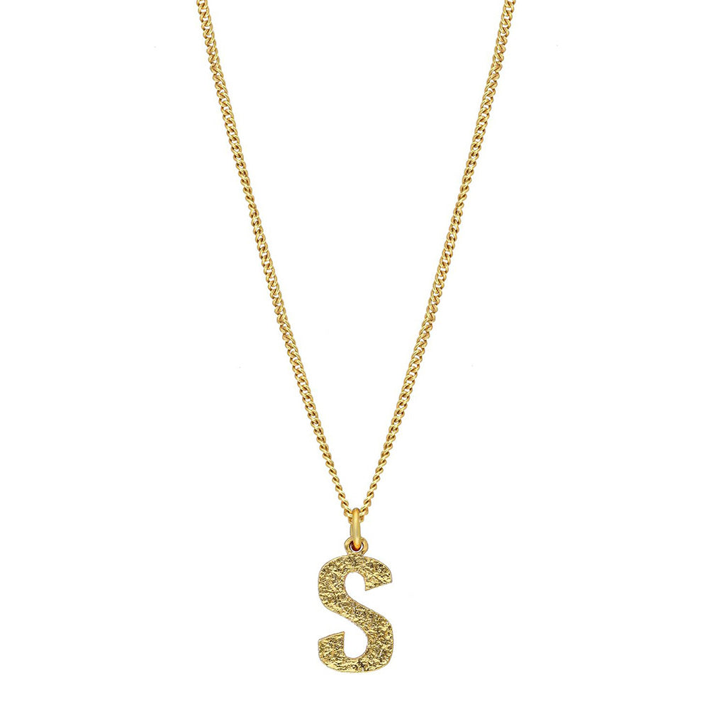 MNSH Minimalistic Initial S Necklace
