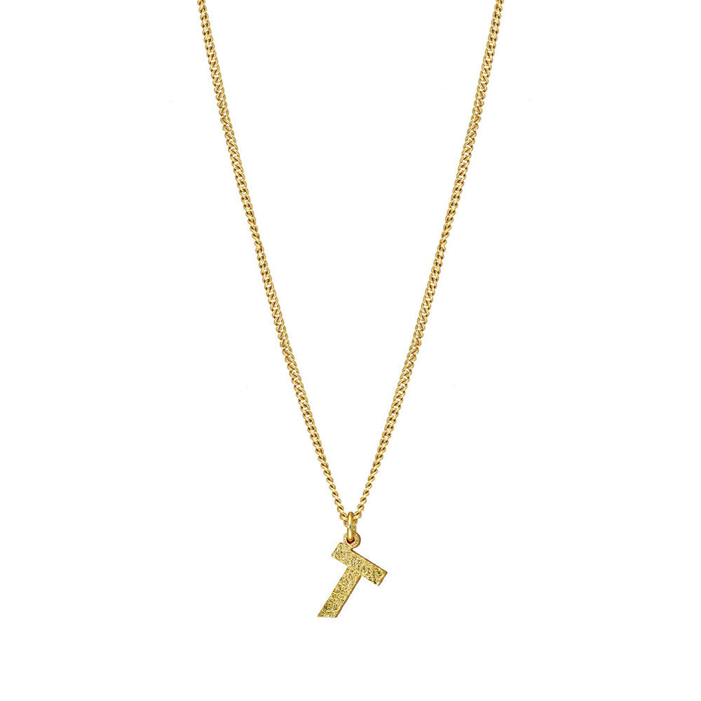 MNSH Minimalistic Initial T Necklace