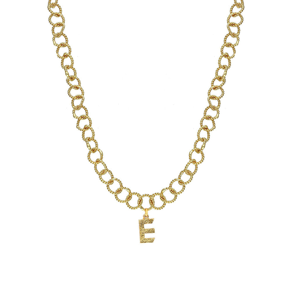 MNSH Signature Initial E Necklace