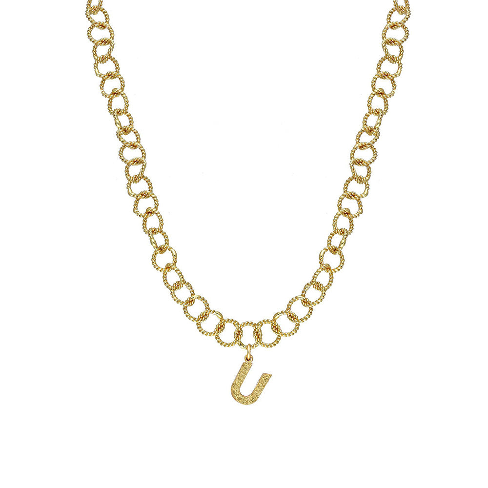 MNSH Signature Initial U Necklace