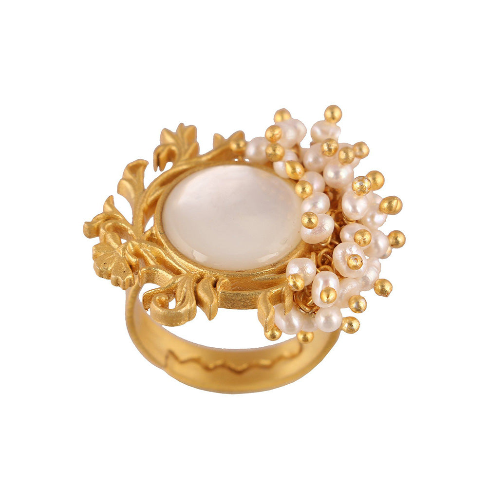 Zariin Gold Plated Hidden Secrets Ring