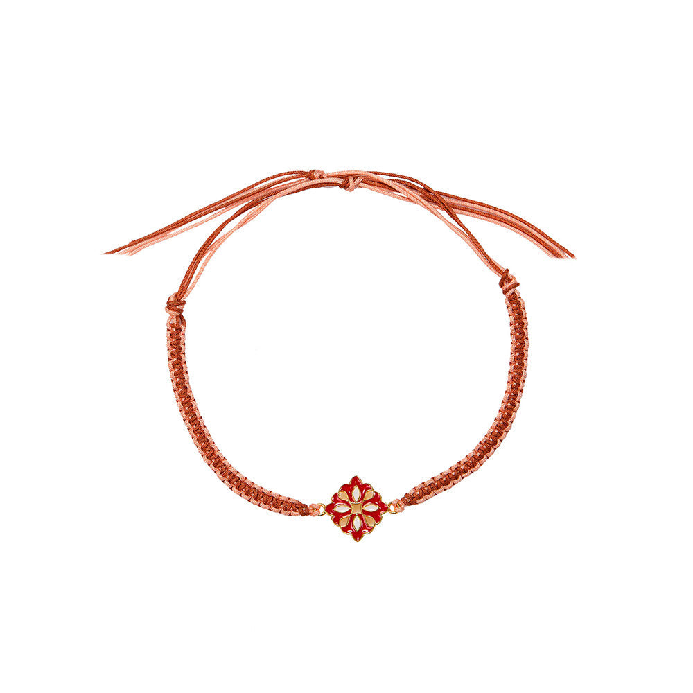 ZARIIN Red & White Floral Bhai Bhabhi Gift Box