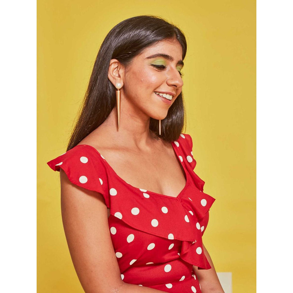 Suhani Pittie Gold Toned Cone Earrings With Pearls