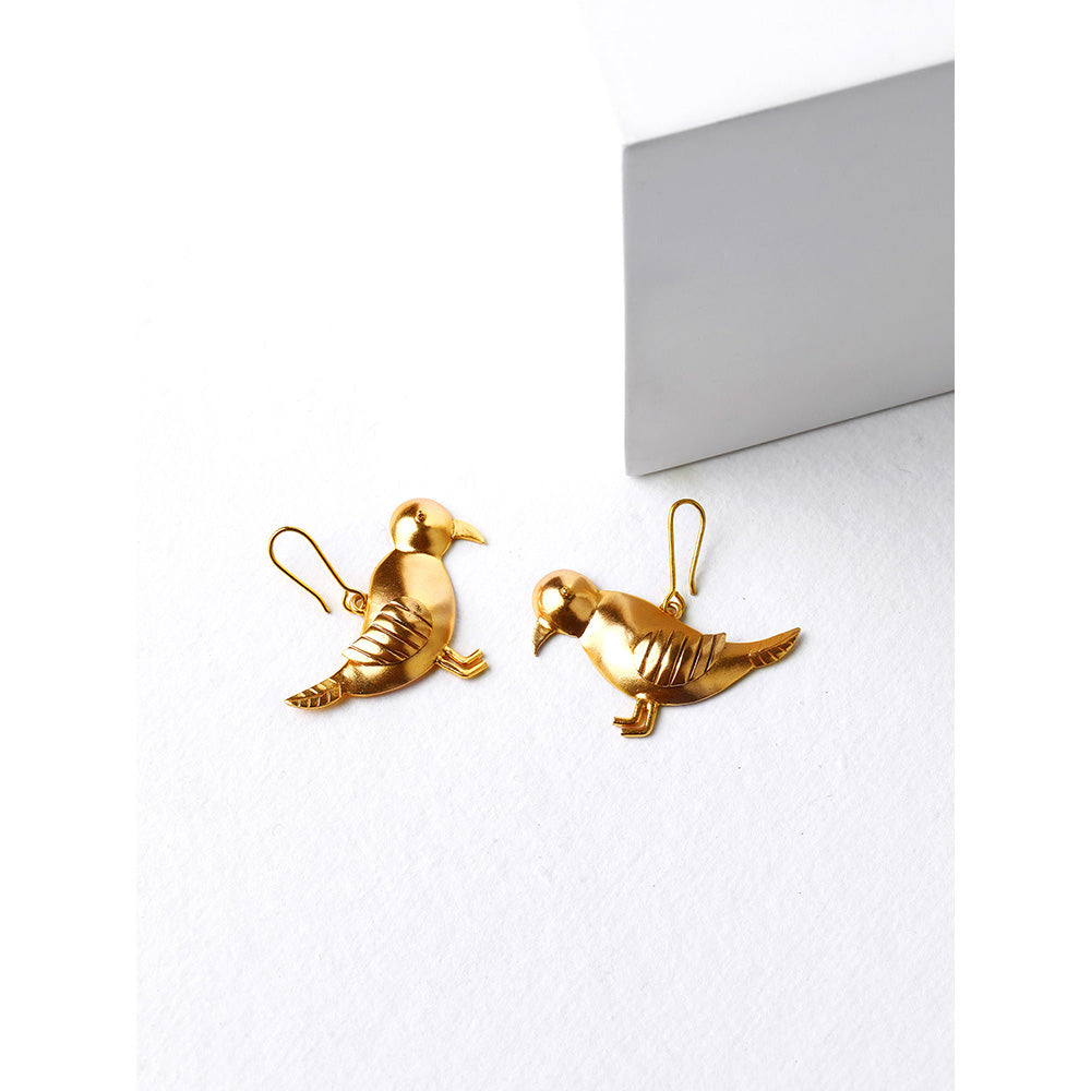 Suhani Pittie Gold Toned Bird Earrings