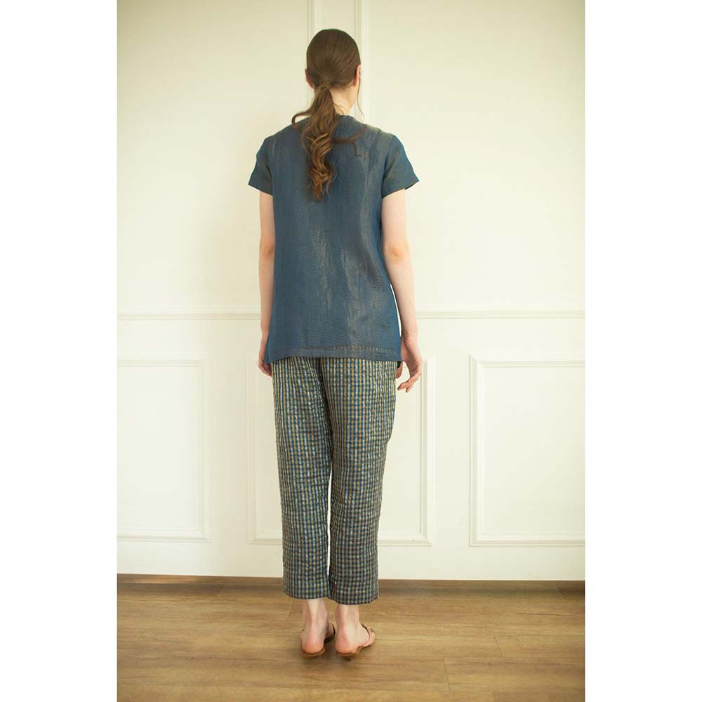 OJA Aurum Marina Silk Co-Ord (Set of 2)