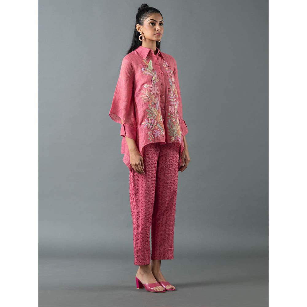 OJA Pink Shirt with Pant (Set of 2)