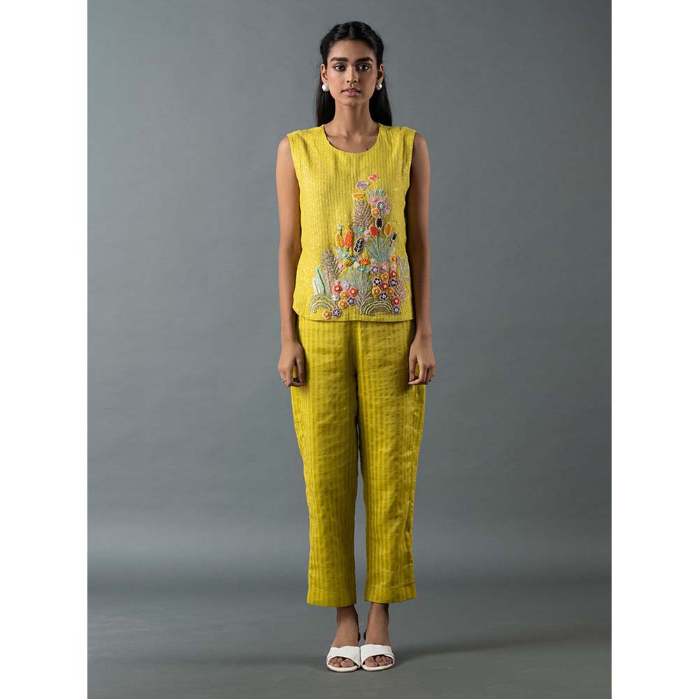 OJA Yellow Top with Pant (Set of 2)