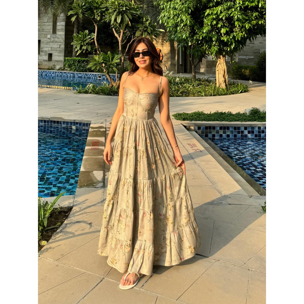 Old Marigold Grace Bustier Maxi Sundress