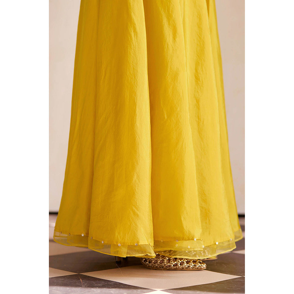 One Not Two Yellow Sharara with Kurti (Set of 2)