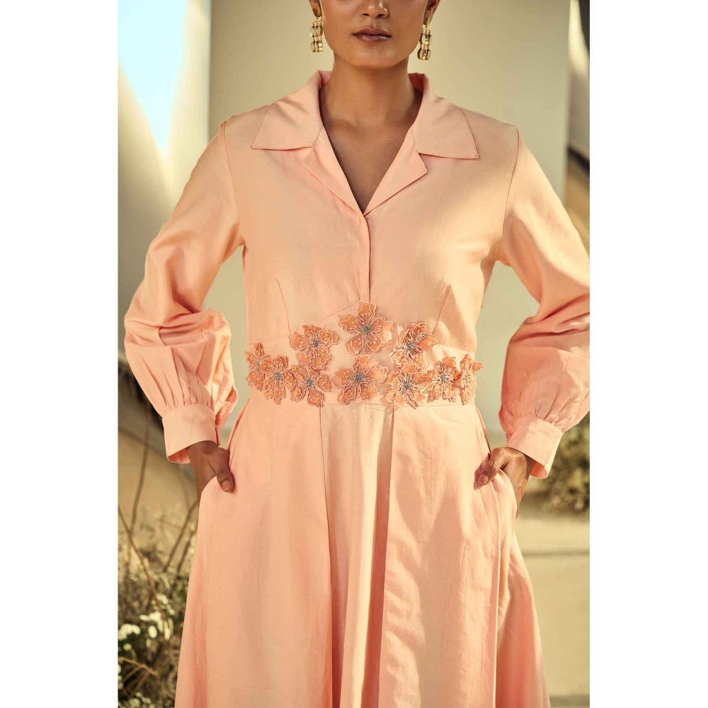 ORIGANI Peach Radiance Dress