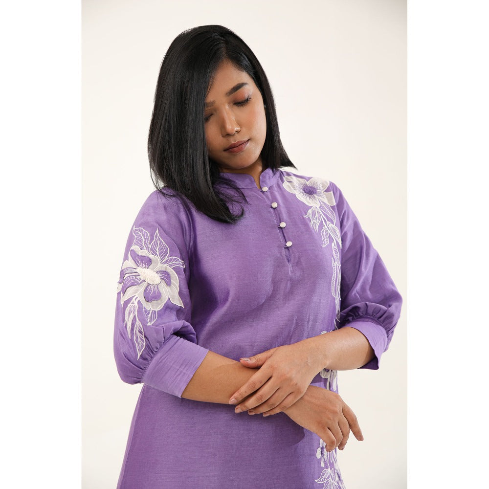 ORIGANI Peony Passion Suit Kurta with Pant (Set of 2)