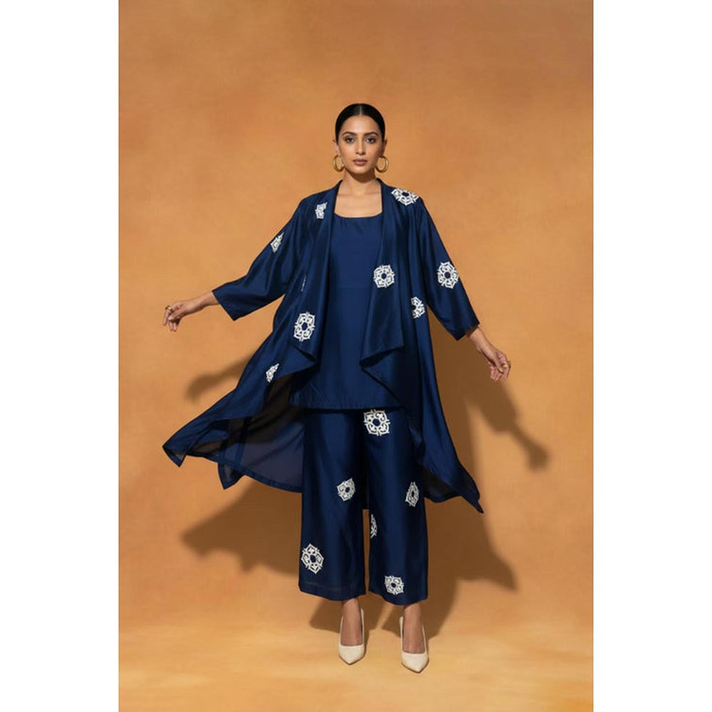 ORIGANI Blue Celestial Top with Pant and Jacket