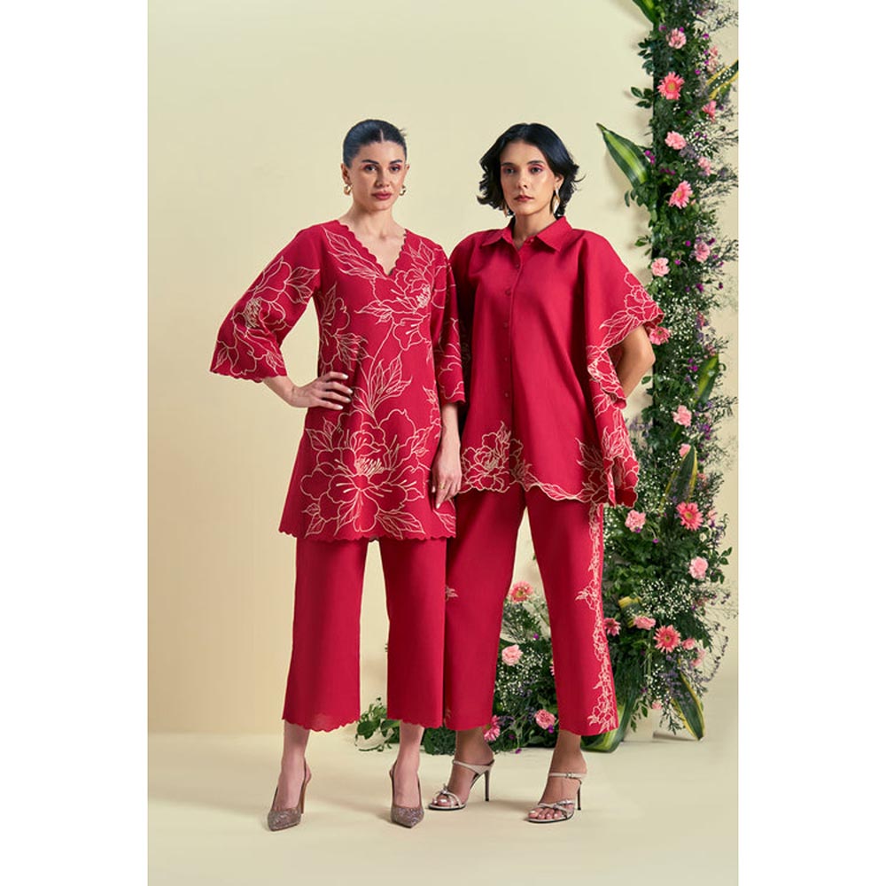 ORIGANI Red Nira Kurti